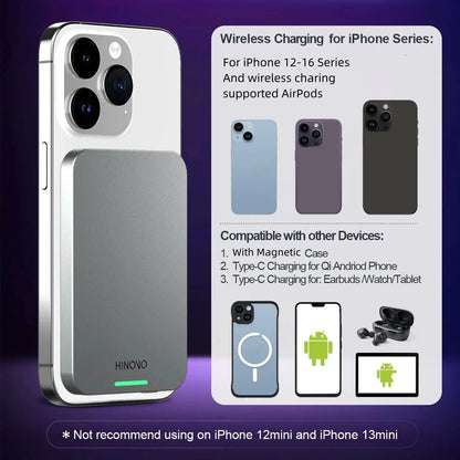 Magnetic Wireless Power Bank HINOVO