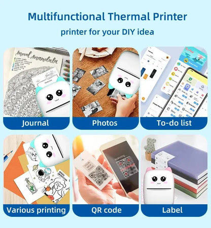 Mini Cat Pocket Thermal Printer Nova Gadgets