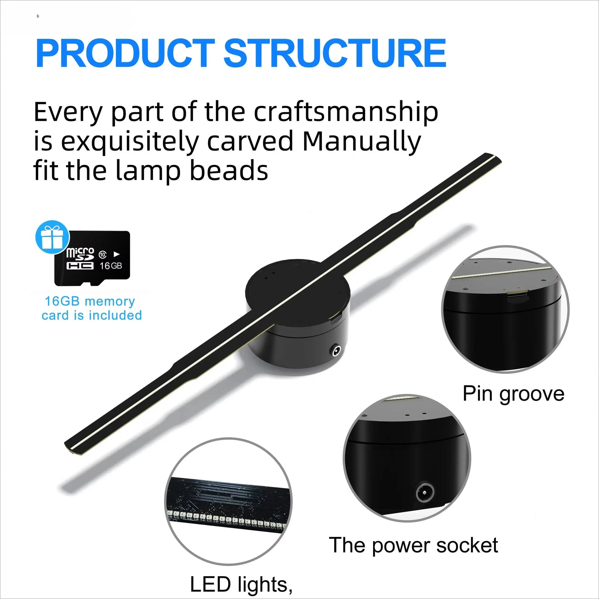Led Holographic Lamp 3D Nova Gadgets