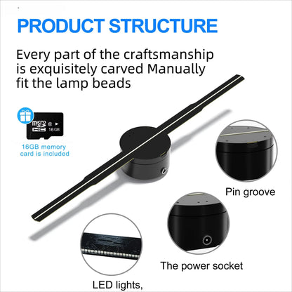 Led Holographic Lamp 3D Nova Gadgets