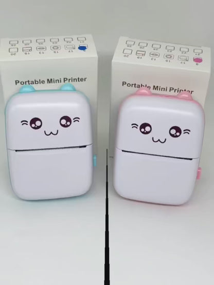 Mini impresora térmica de bolsillo para gatos 